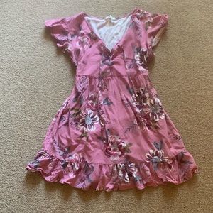 Pink Floral Maurice’s Dress (Large)